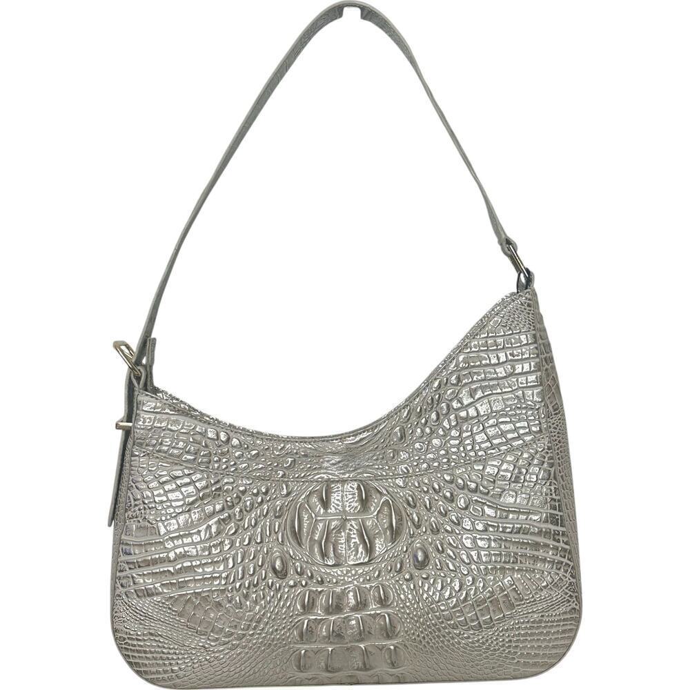 NWT Brahmin Abbot Melbourne Leather Shoulder Bag in Ivory Dream - Picture 4 of 15